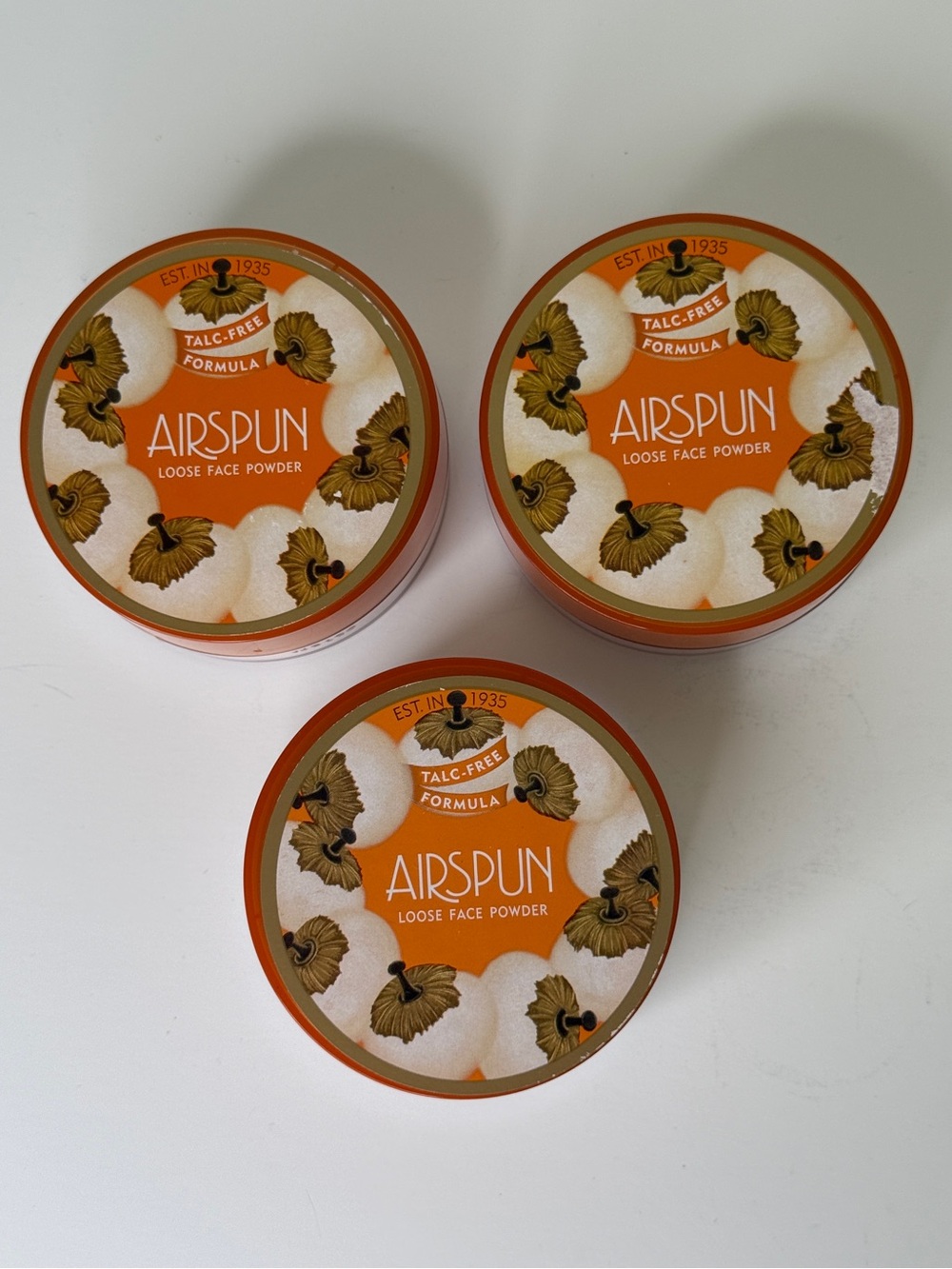 Coty Airspun Loose Face Powder TRIO mixed shades